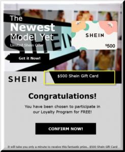 shein gifted|shein gift card scam.